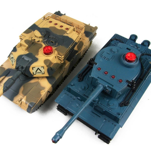 towerpro 2 set remote control 2.4g infrared battle tank camouflage military vehicle